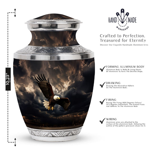 Classic 3-inch Eagle Urn for Human Ashes