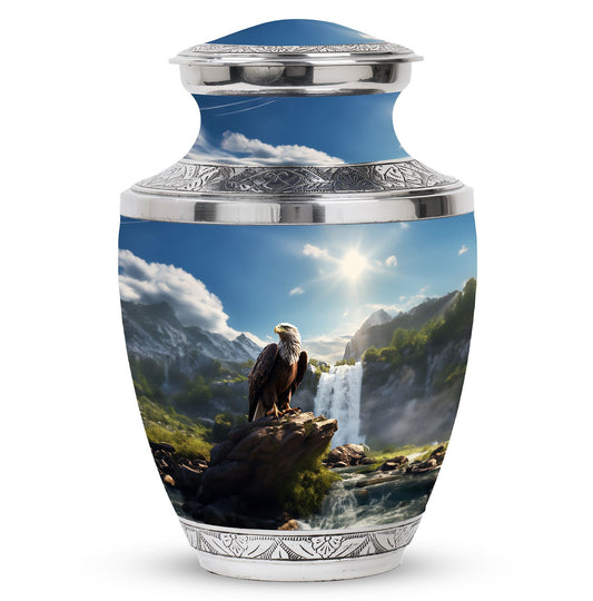 Elegant 3-inch Eagle Cremation Urn