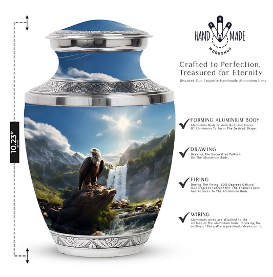 Elegant 3-inch Eagle Cremation Urn