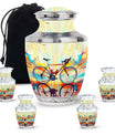 Abstract Cycling Dreams - Bike Urns Funeral Large  Urns