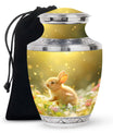 Sunlit Daisy Hopper - Rabbit Urns Funeral Large  Urns