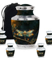 Amber Glide - Dragonfly Urn Large Memorial, Funeral Urn For Ashes