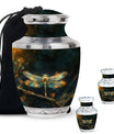 Amber Glide - Dragonfly Urn Large Memorial, Funeral Urn For Ashes