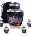 Digital Firefly Elegance - Dragonfly Urn Memorial, Funeral Cremation Urn