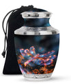 Digital Firefly Elegance - Dragonfly Urn Memorial, Funeral Cremation Urn