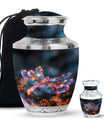 Digital Firefly Elegance - Dragonfly Urn Memorial, Funeral Cremation Urn
