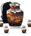 Fiery Dragonfly Dreams - Dragonfly Urn Memorial, Funeral Shape Urn