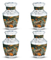 Dawn Flower Duckling - Duck Urn Large Memorial, Funeral Urn For Ashes
