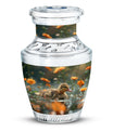 Dawn Flower Duckling - Duck Urn Large Memorial, Funeral Urn For Ashes
