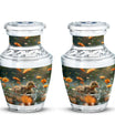 Dawn Flower Duckling - Duck Urn Large Memorial, Funeral Urn For Ashes