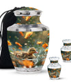 Dawn Flower Duckling - Duck Urn Large Memorial, Funeral Urn For Ashes