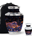 Starry Night Prowl - Tiger Urn Memorial, Funeral Shape Urn