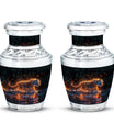 Fiery Rain Stride - Tiger Urn Memorial, Funeral Cremation Urn For Ashes