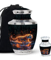 Fiery Rain Stride - Tiger Urn Memorial, Funeral Cremation Urn For Ashes