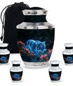 Spectral Bloom Stealth - Tiger Urn Large Memorial, Funeral Urn For Ashes