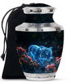 Spectral Bloom Stealth - Tiger Urn Large Memorial, Funeral Urn For Ashes