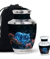 Spectral Bloom Stealth - Tiger Urn Large Memorial, Funeral Urn For Ashes