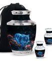 Spectral Bloom Stealth - Tiger Urn Large Memorial, Funeral Urn For Ashes