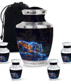 Fire Essence - Tiger Urn Memorial, Funeral Cremation Urn For Ashes