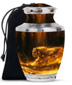 Firelit Majesty - Tiger Urn Memorial, Funeral Cremation Urn