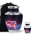 Crimson Ember Stalker - Tiger Urn Memorial, Funeral Shape Urn
