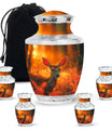 Golden Hour Fawn - Deer Urn Memorial, Funeral Shape Urn