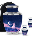 Lunar Blossom Watch - Rabbit Urn Memorial, Funeral Cremation Urn