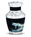 Wolf Wanderlust - Wolf Urn Memorial, Funeral Cremation Urn For Ashes