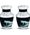 Wolf Wanderlust - Wolf Urn Memorial, Funeral Cremation Urn For Ashes