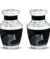Wilderness - Wolf Urn Memorial, Funeral Cremation Urn