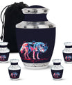 Neon Predator Essence - Wolf Urn Memorial, Funeral Shape Urn