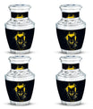Electric Lupine - Wolf Urn Memorial, Funeral Cremation Urn For Ashes