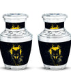 Electric Lupine - Wolf Urn Memorial, Funeral Cremation Urn For Ashes