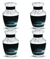 Celestial Wraith Wolf - Wolf Urn Large Memorial, Funeral Urn For Ashes