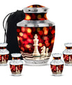 Chess Urn For Ashes Adult Male Large Memorial, Funeral Urn For Ashes
