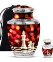 Chess Urn For Ashes Adult Male Large Memorial, Funeral Urn For Ashes