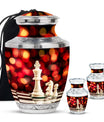 Chess Urn For Ashes Adult Male Large Memorial, Funeral Urn For Ashes