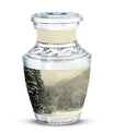 Snowflakes Urn For Ashes Female Memorial, Funeral Shape Urn