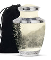 Snowflakes Urn For Ashes Female Memorial, Funeral Shape Urn