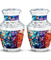 Stained Glass Urn For Ashes Memorial, Funeral Cremation Urn For Ashes