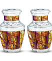 Stained Glass Cremation Urns Memorial, Funeral Shape Urn