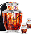Stained Glass Urns For Human Ashes Large Memorial, Funeral Urn For Ashes