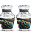 Abstract Small Keepsake Urns For Human Ashes Memorial, Funeral Shape Urn
