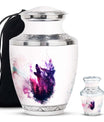 Wolf Howling Funeral Urn For Adult Ashes Memorial, Funeral Cremation Urn