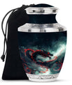 Dragon Small Urn For Ashes Funeral, Ashes Cremation Urn