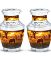 Zebra Small Urn For Human Ashes Funeral, Ashes Cremation Urn