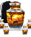 Zebra Small Urn For Human Ashes Funeral, Ashes Cremation Urn