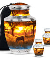 Zebra Small Urn For Human Ashes Funeral, Ashes Cremation Urn