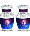 Wolf Keepsake For Human Ashes Funeral, Ashes Urn For Ashes