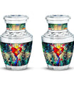 Stained Glass Ashes Keepsake Funeral, Ashes Cremation Urn